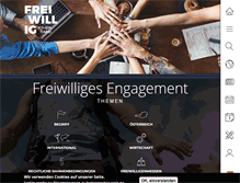 Tablet Screenshot of freiwilligenweb.at